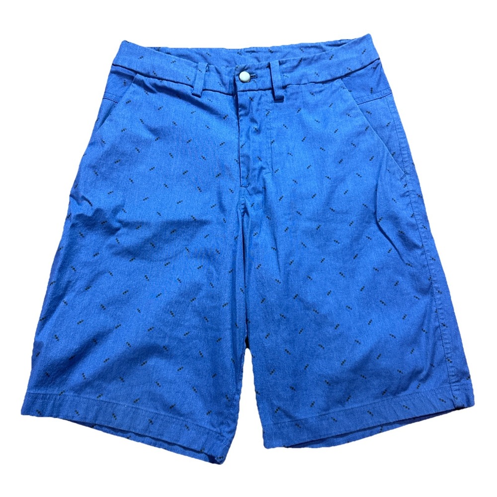 Lululemon Shorts Commission All Over Geometric Print Chino 10" Blue Mens Fit W29